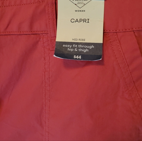 New Plus Size Coral Capris Size 22W - Picture 5 of 5